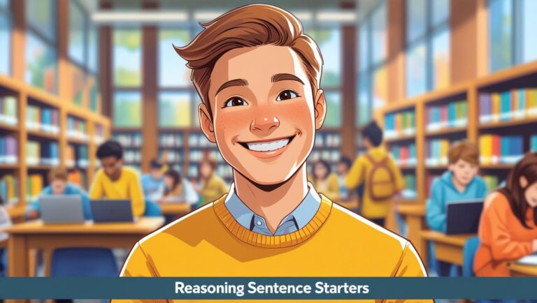 Reasoning sentence starters